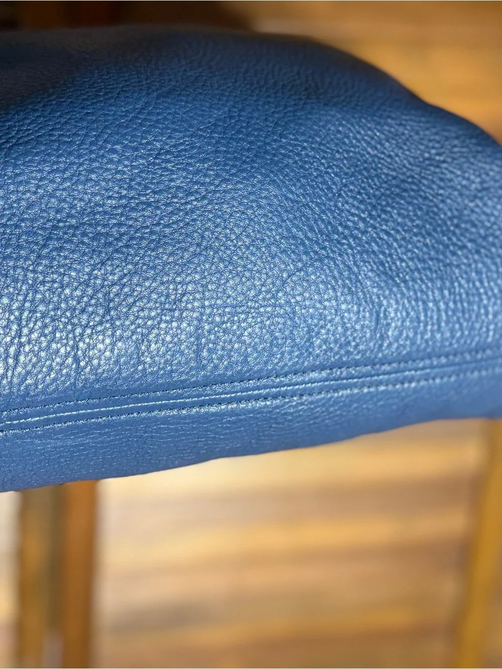 Michael Kors Navy Pebbled Leather Hobo with Tassel